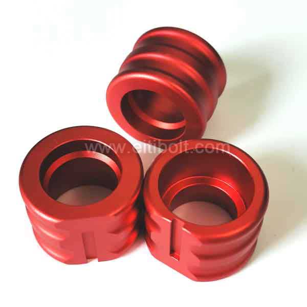 Red Anodized Aluminum Stop Sleeve