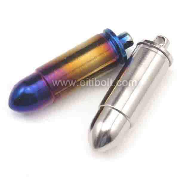 CNC titanium bullet knife jewelry EDC