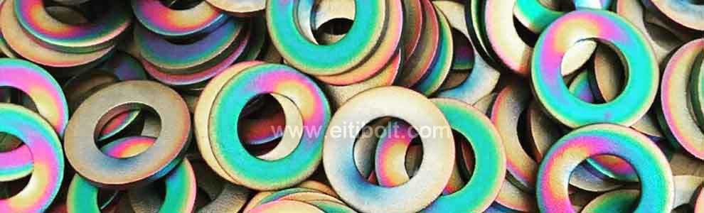 PVD Coated Colored Titanium Flat Washer